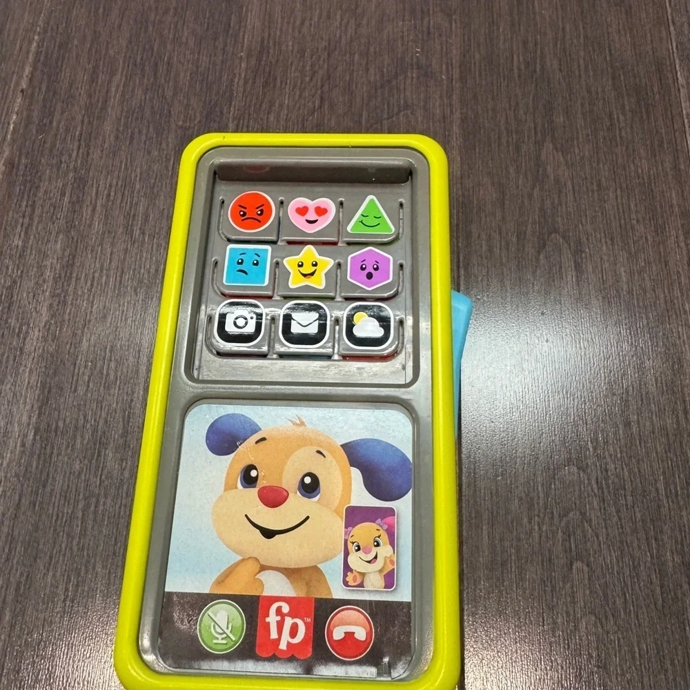 Fisher-Price Laugh & Learn Puppy Interactive Electronic Emotions Phone Toy Baby