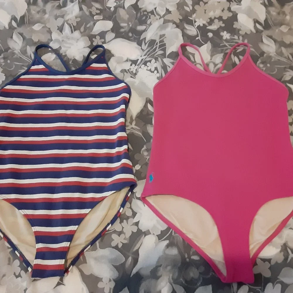 (2)  RALPH LAUREN Swimsuits - girls size 6