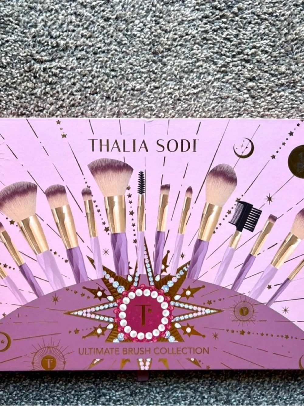 Thalia Sodi Purple and Gold 18-Piece Makeup Brush Set
