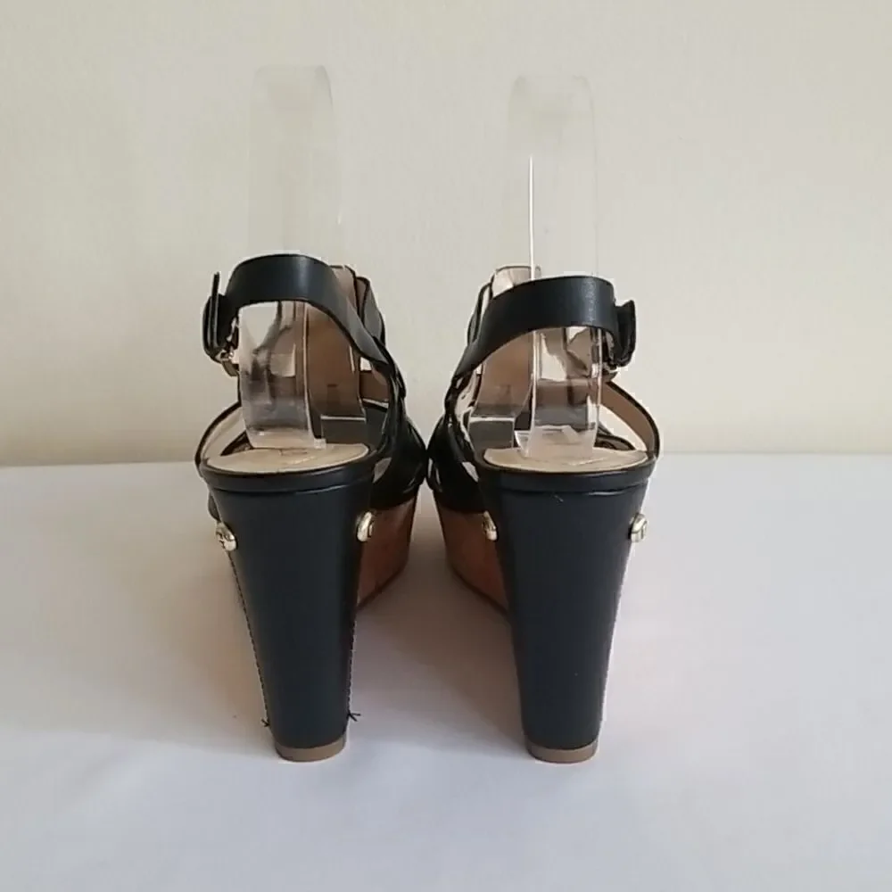 Guess black leather