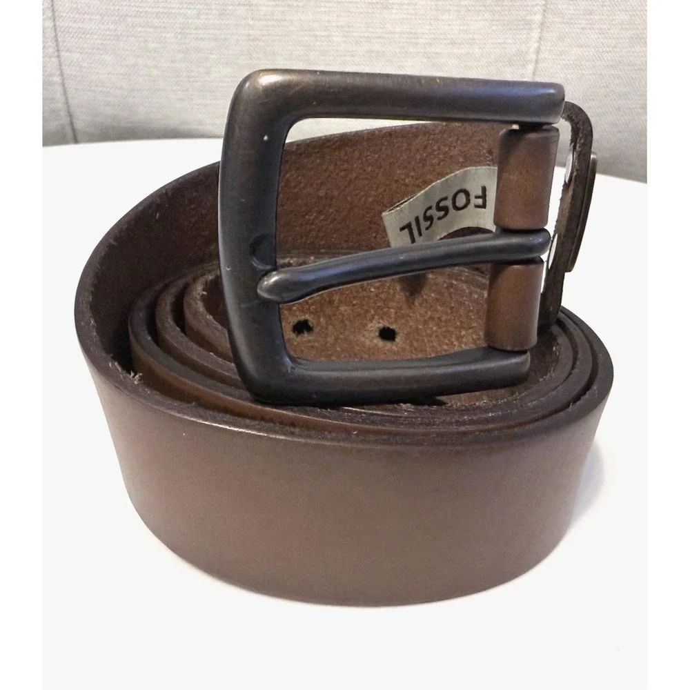 Fossil Genuine Leather Belt  1 1/2
