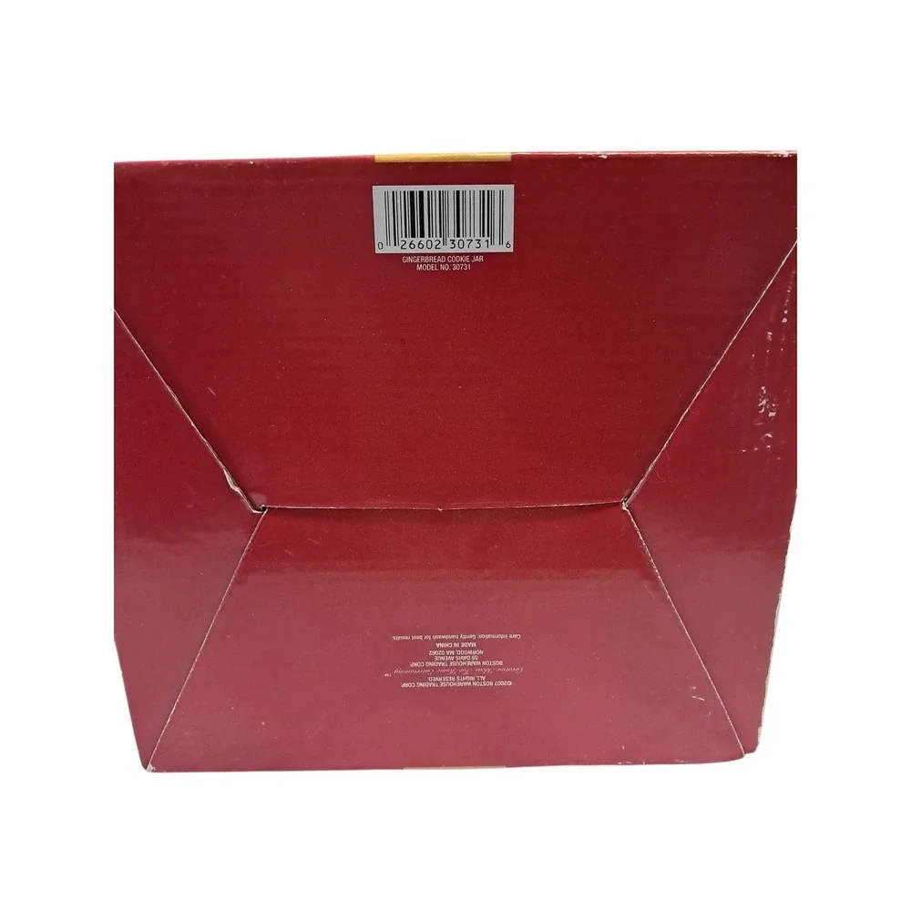 Vntg Boston Warehouse Trading Corp 2007 Gingerbread House Christmas Cookie Jar