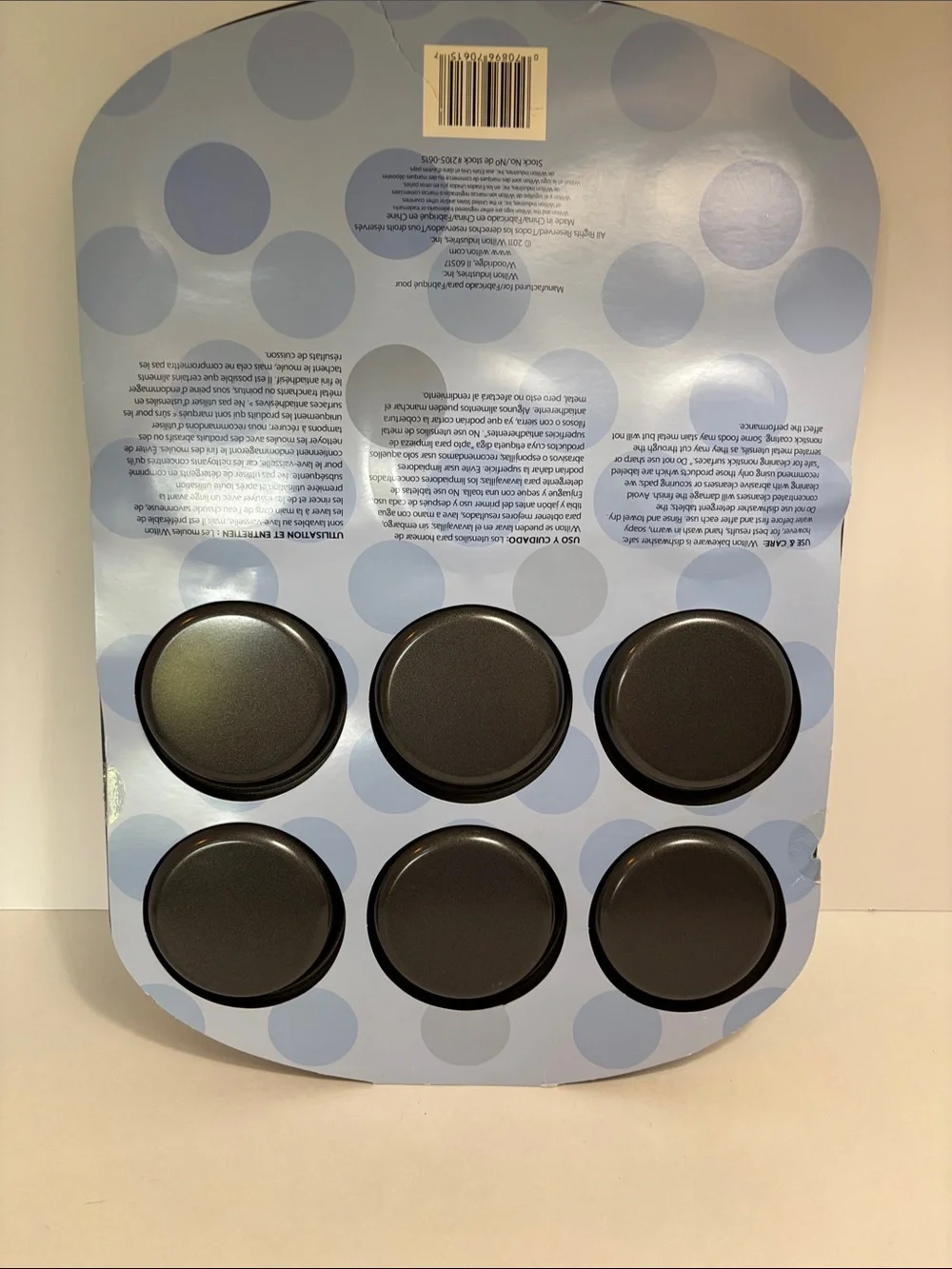 Wilton Blue Pastel 12-Cavity Whoopie Pie Pan