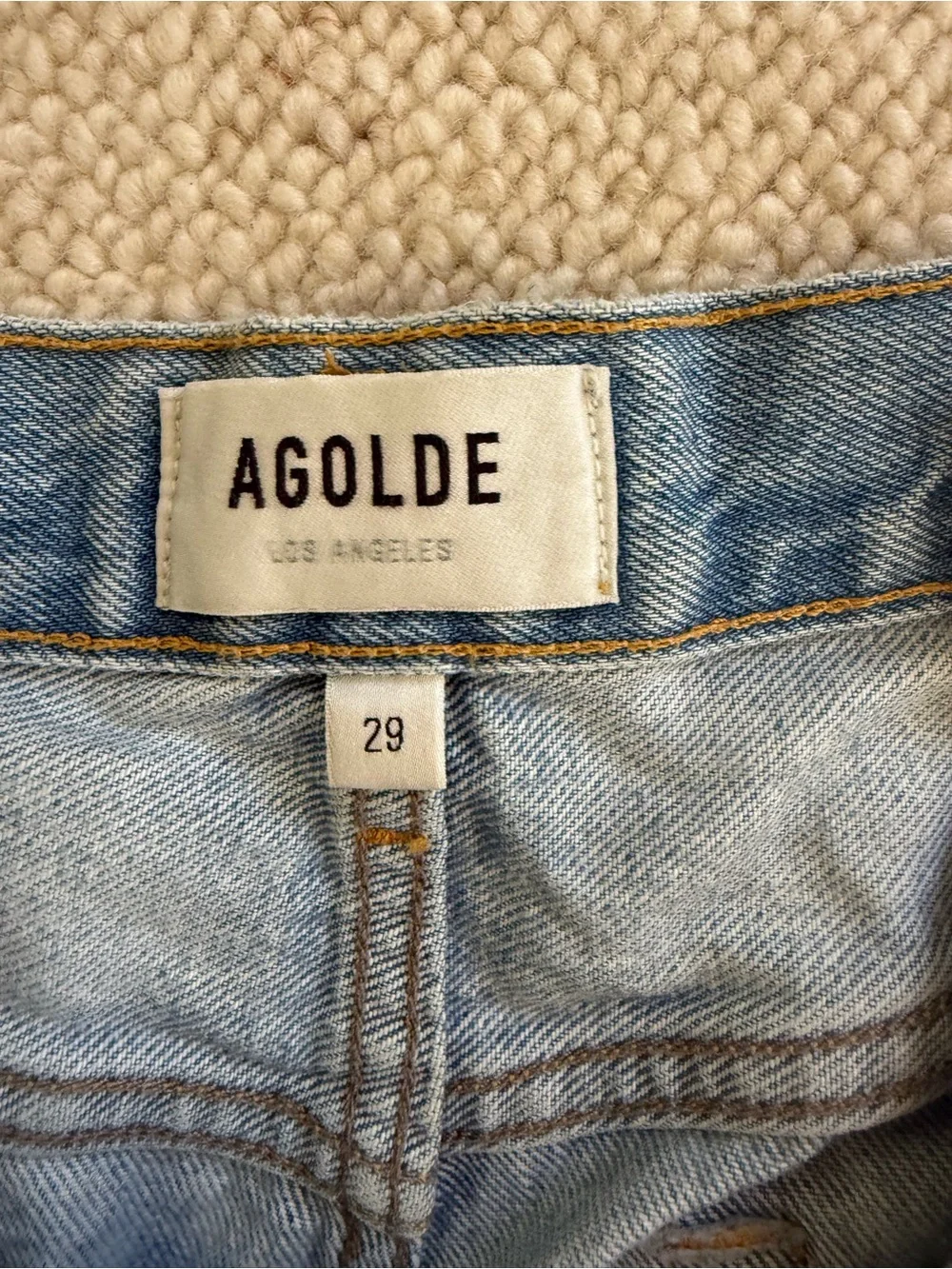 Agolde denim wash classic