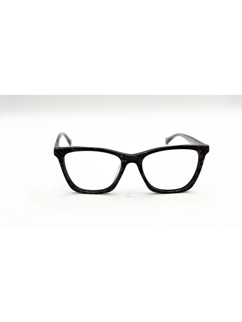 Ann Taylor At341 C02 Plum Purple Brown Marble Authentic Eyeglasses 53-17-135