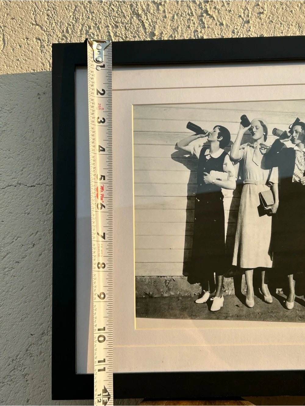 Framed Vintage Photo Print of Four Women Drinking Flapper Girls Letting loose