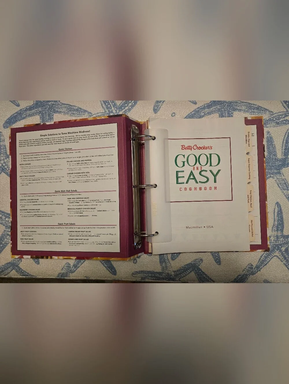 Vintage Betty Crocker Good and Easy Cookbook - First Edition 1996
