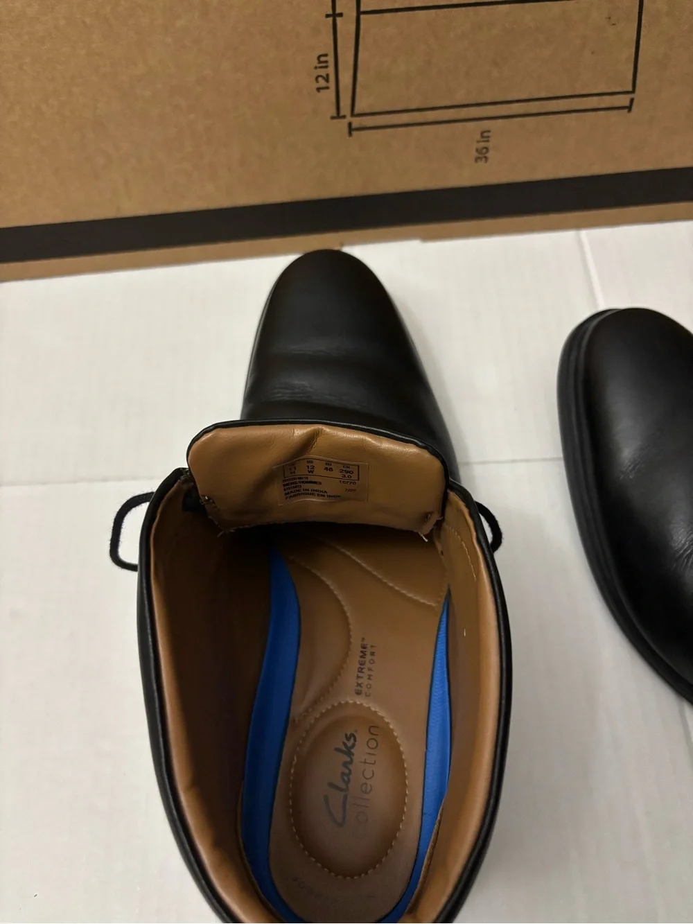 Clarks sleek leather