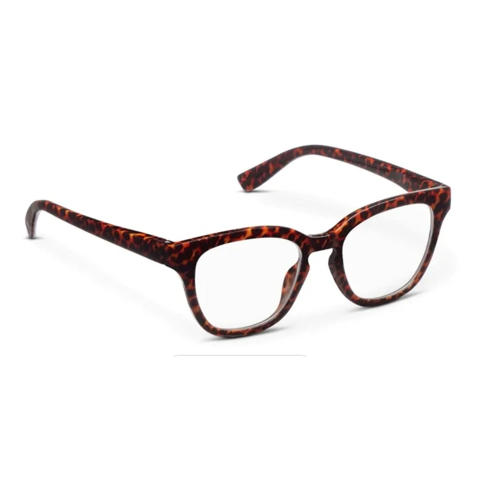 New Betsy Leopard Peepers Blue‎ Light Filtering Reading Glasses +1.50