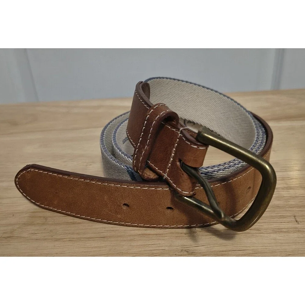 Doc Murphy | Golf Belt | Size 40| Khaki, Canvas Leather
