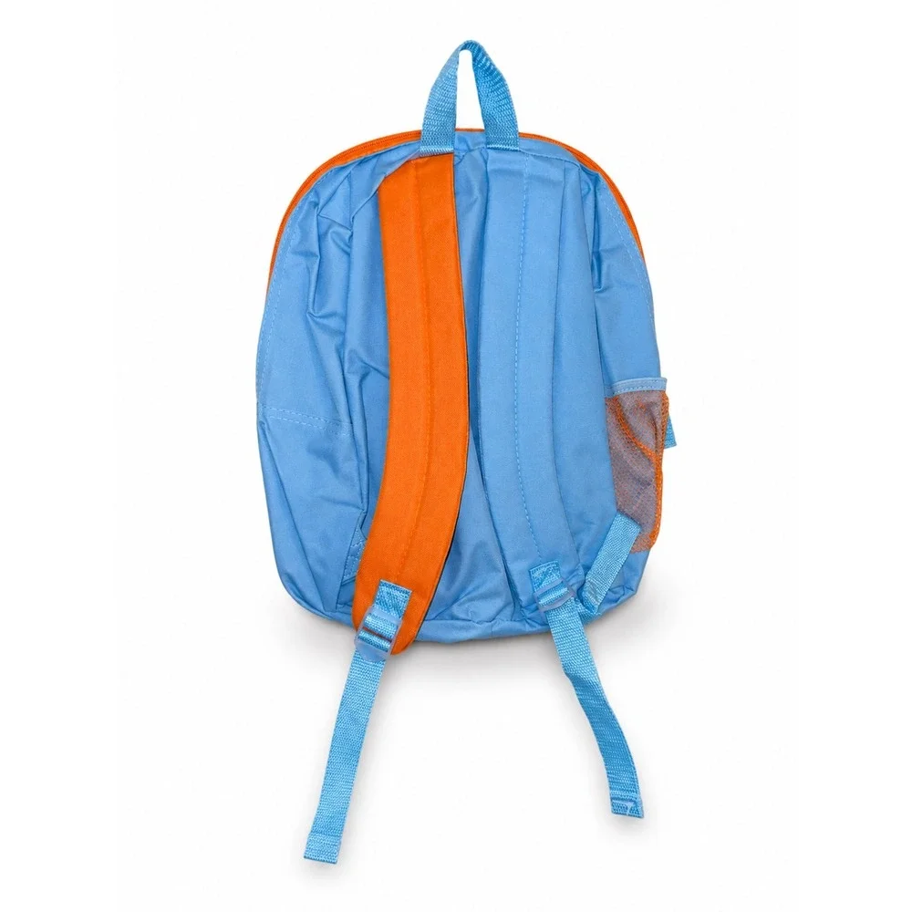Bluey Bingo Kids Backpack School Bag‎ NWT Toddler Preschool Blue Orange 18