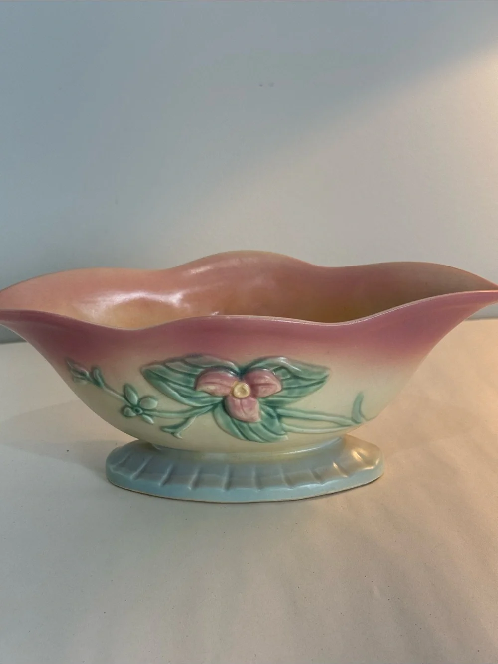 Hull Pottery elegant pink