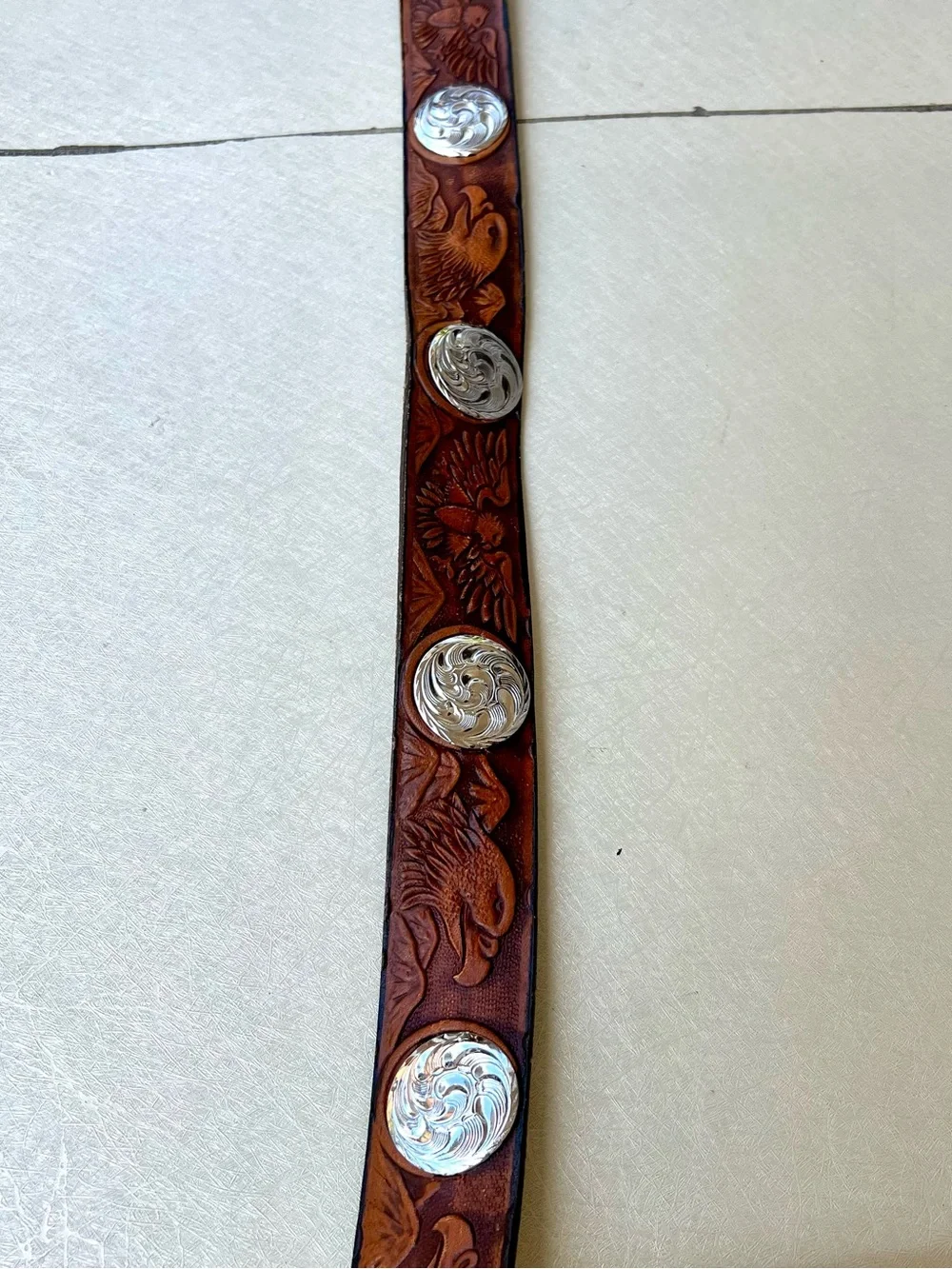 Vintage hand tooled
