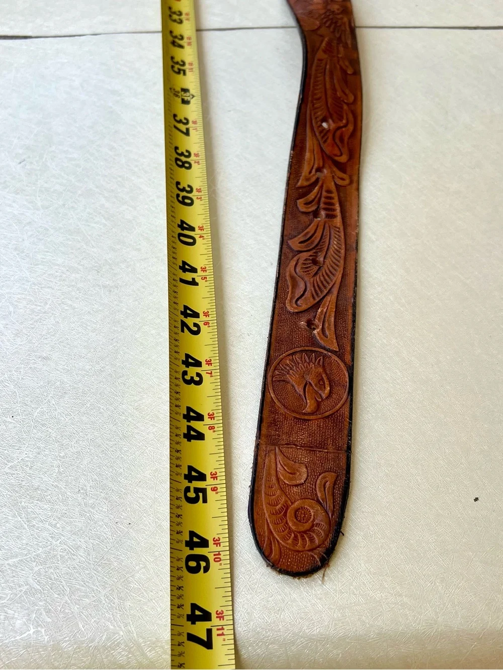 Vintage hand tooled