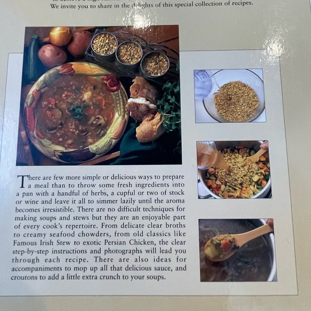 2 Step by Step Cookbooks Soups and Stews and Cooking Italian Cookbooks