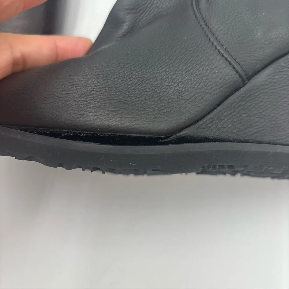 Taryn‎ Rose Black Winter Wedge Boots