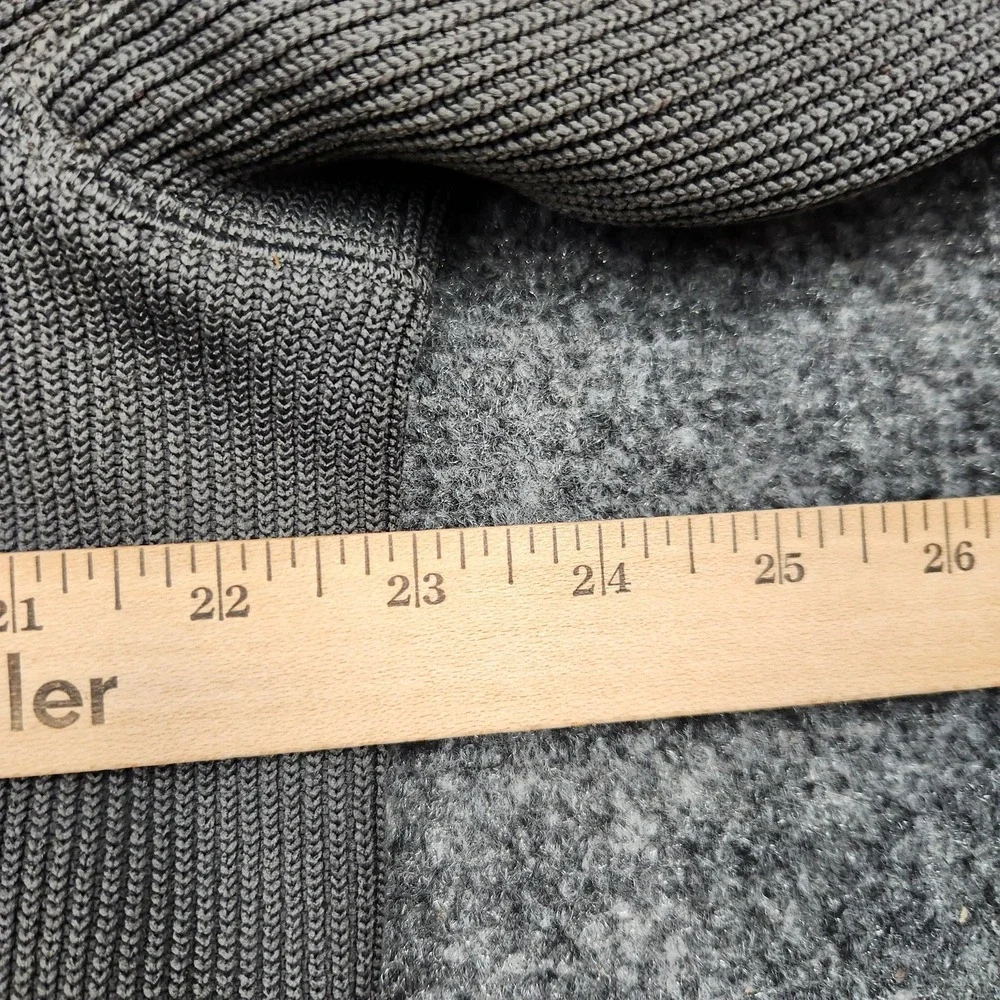 The North Face Jacket Mens Large Gray Fleece Full Zip‎ Thermal Pockets Outdoor