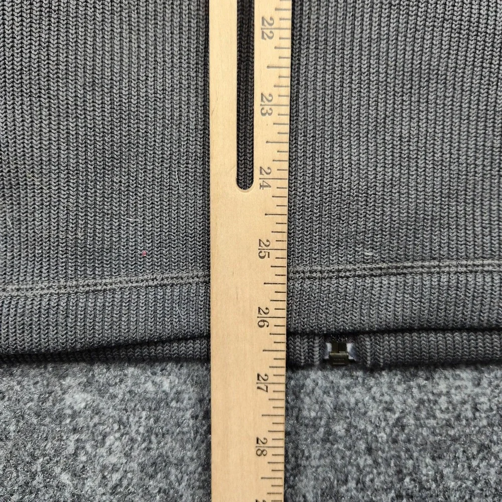 The North Face Jacket Mens Large Gray Fleece Full Zip‎ Thermal Pockets Outdoor