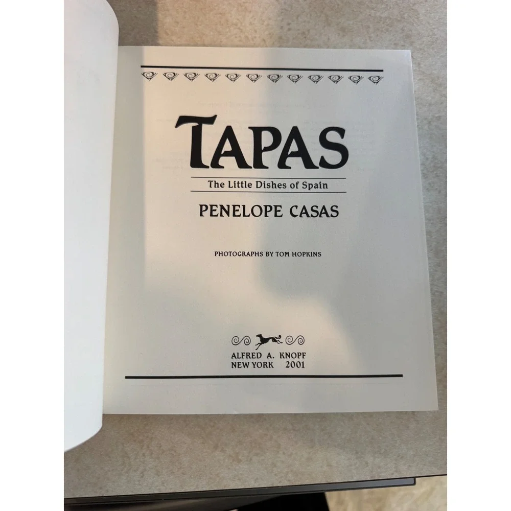 Tapas The Little Dishes of Spain Penelope Casas Cookbook 2001 Softcover