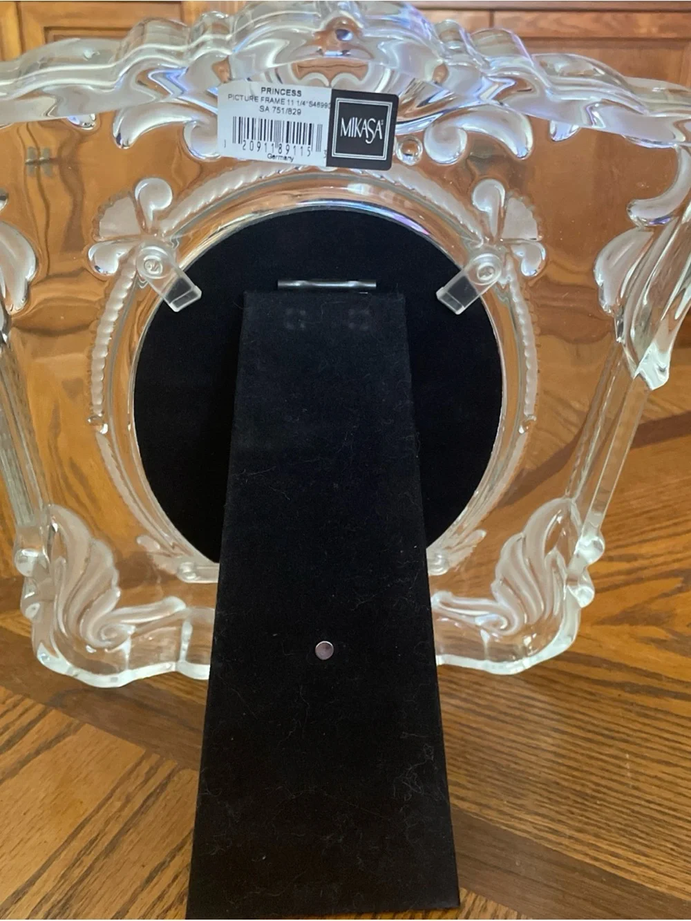 Mikasa “Princess” 5x7 Crystal Wedding Picture Frame Clear & Frosted. Germany NWT