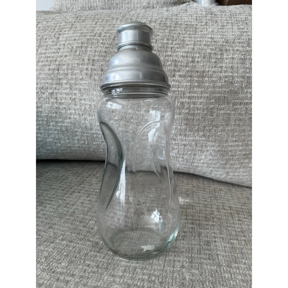 ART‎ DECO  GLASS COCKTAIL Margarita SHAKER 1930s Vintage Antique