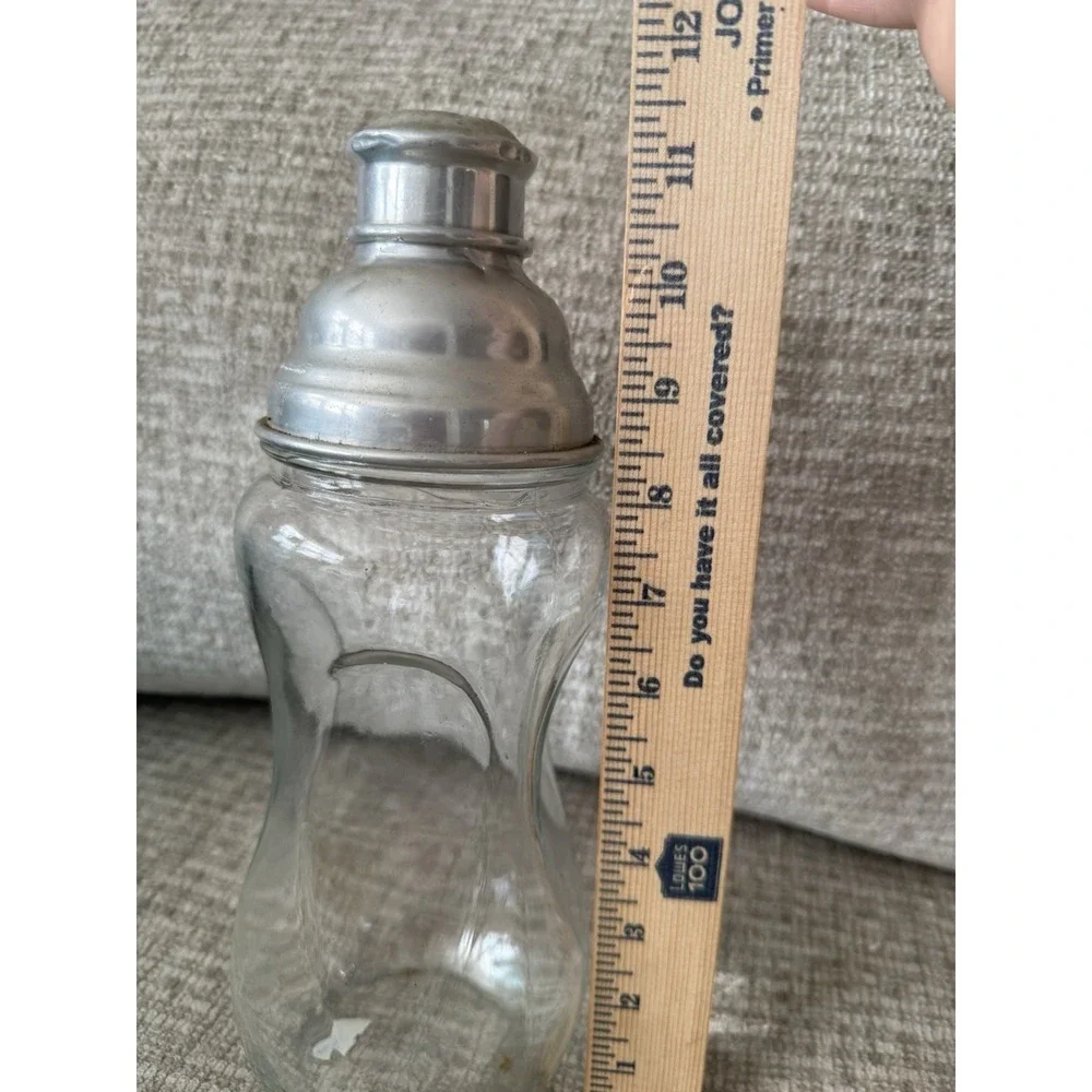 ART‎ DECO  GLASS COCKTAIL Margarita SHAKER 1930s Vintage Antique