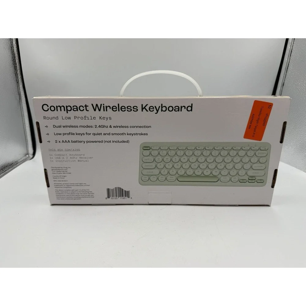 NEW IN BOX North Compact Round Key Wireless Keyboard - Mint Green