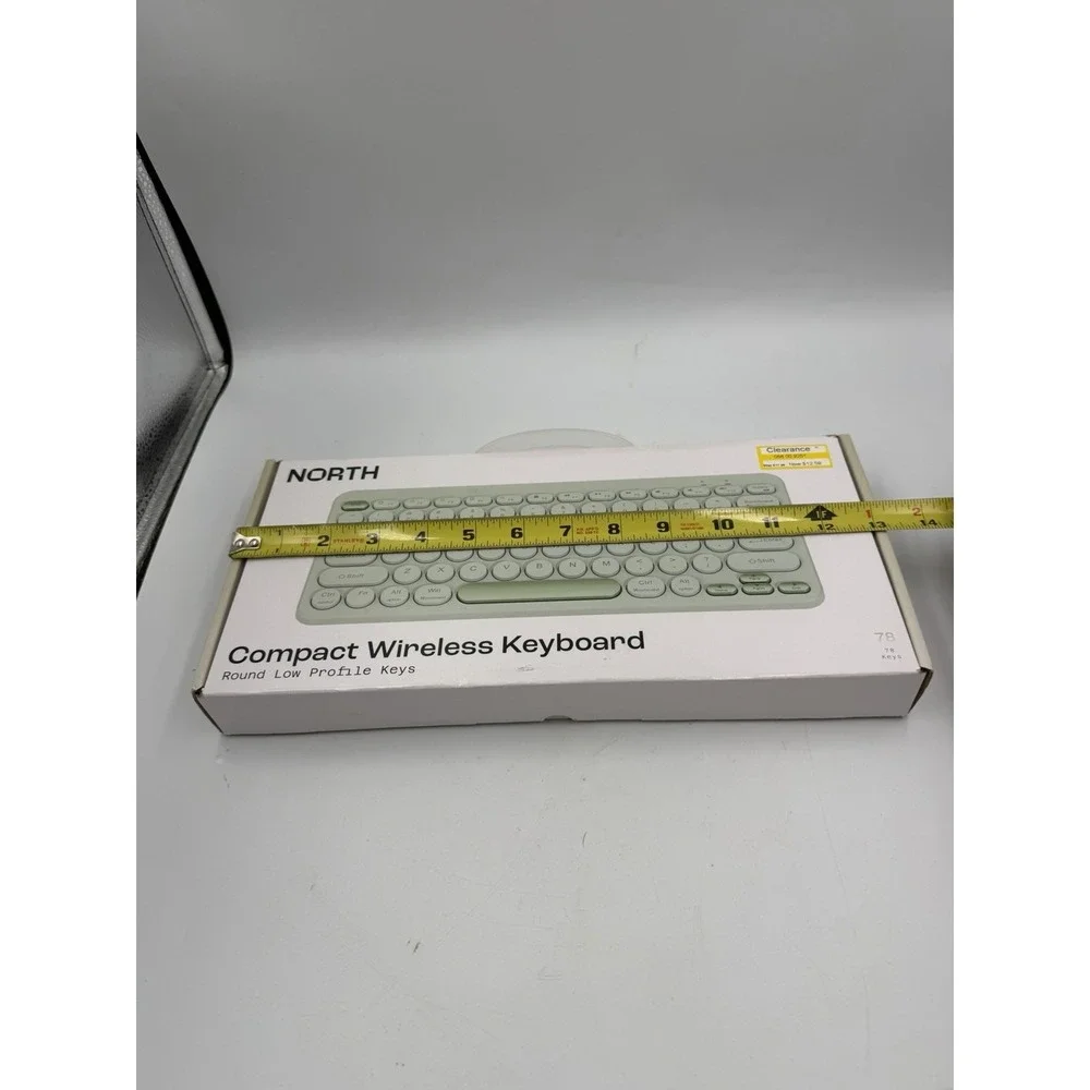NEW IN BOX North Compact Round Key Wireless Keyboard - Mint Green