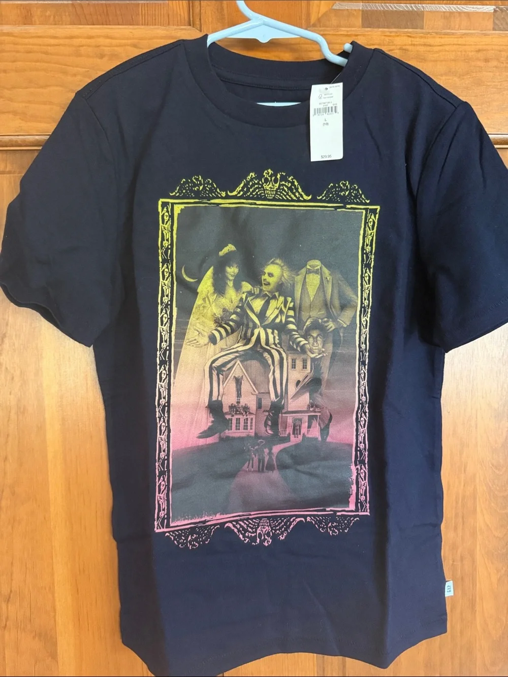 NWT Gap navy Beetlejuice Halloween shirt, L/10