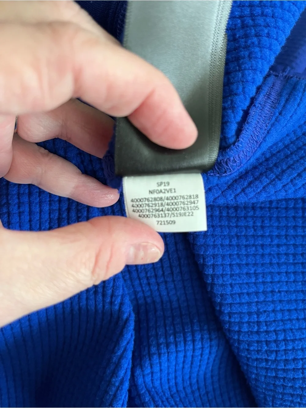 NWOT The North Face Men's Cobalt Blue Lightweight Waffle Knit Jacket Size XL