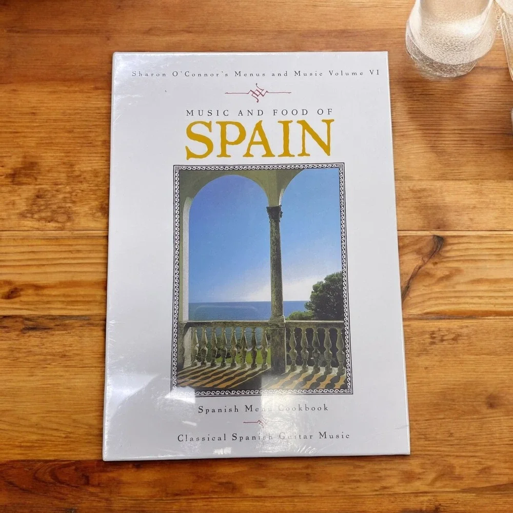 Music & Food of Spain Sharon O'Conner Menu CookBook & CD Classic‎ Spanish Guitar