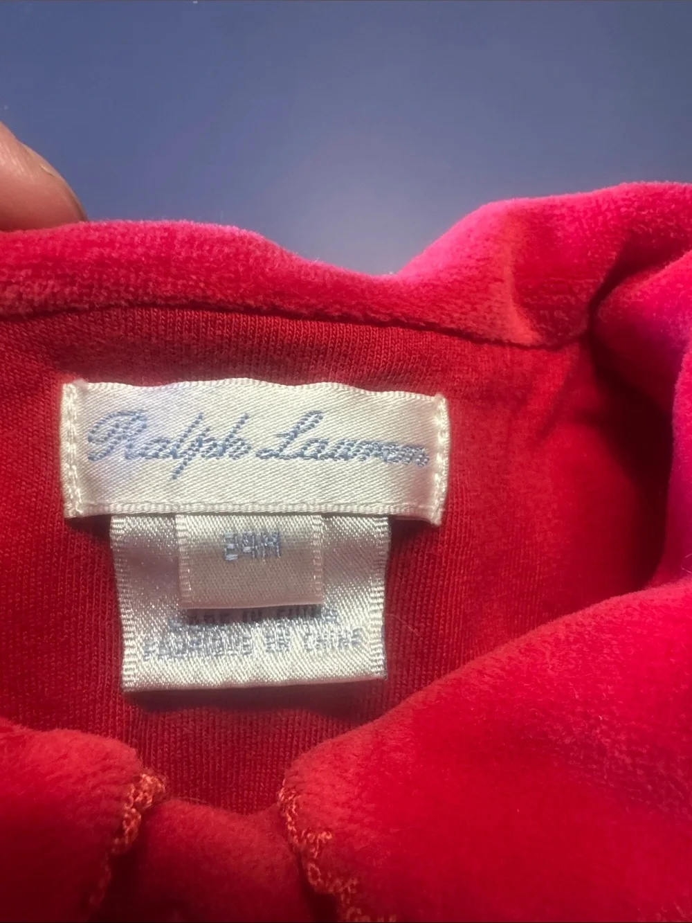 Ralph Lauren soft velvet