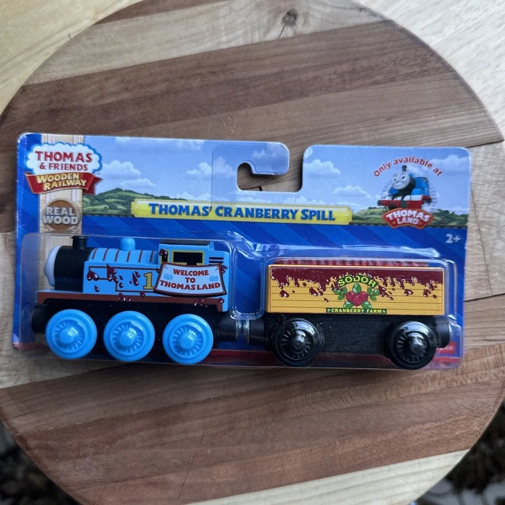 Thomas & Friends 2014 Wooden Railway Train Tank Engine Cranberry Spill DFH48 New