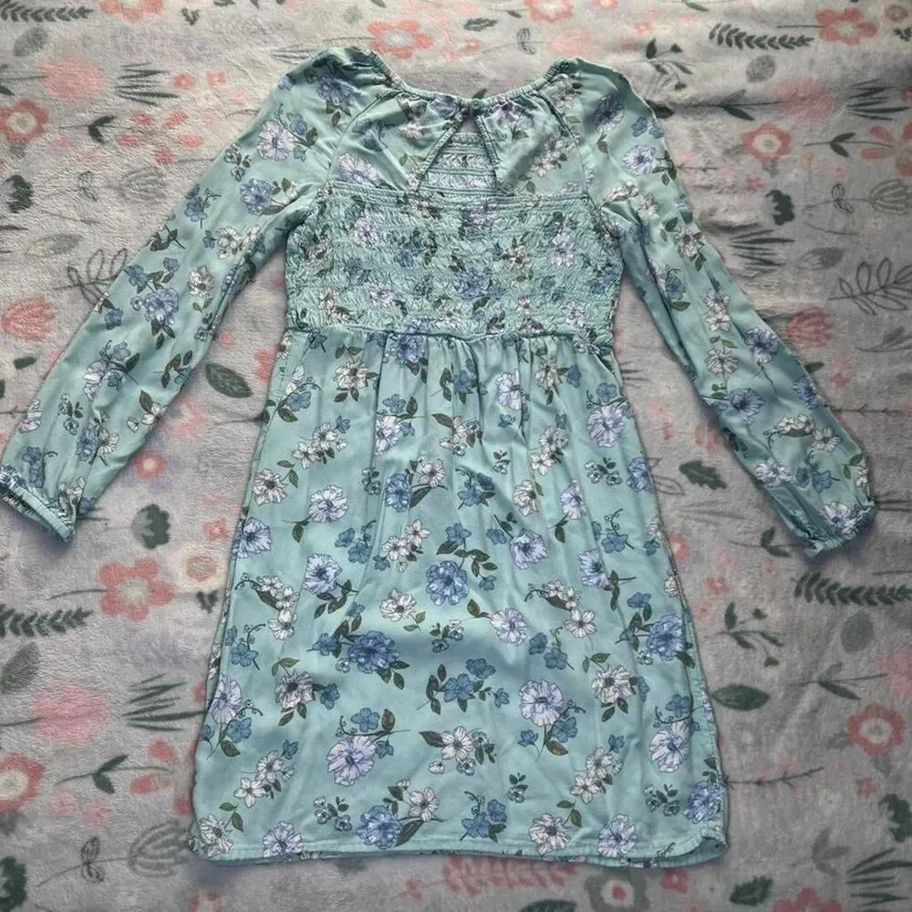 OshKosh B'gosh Floral Dress Kids 12 - Boho Cottage Fairy Coastal Twee Beachy