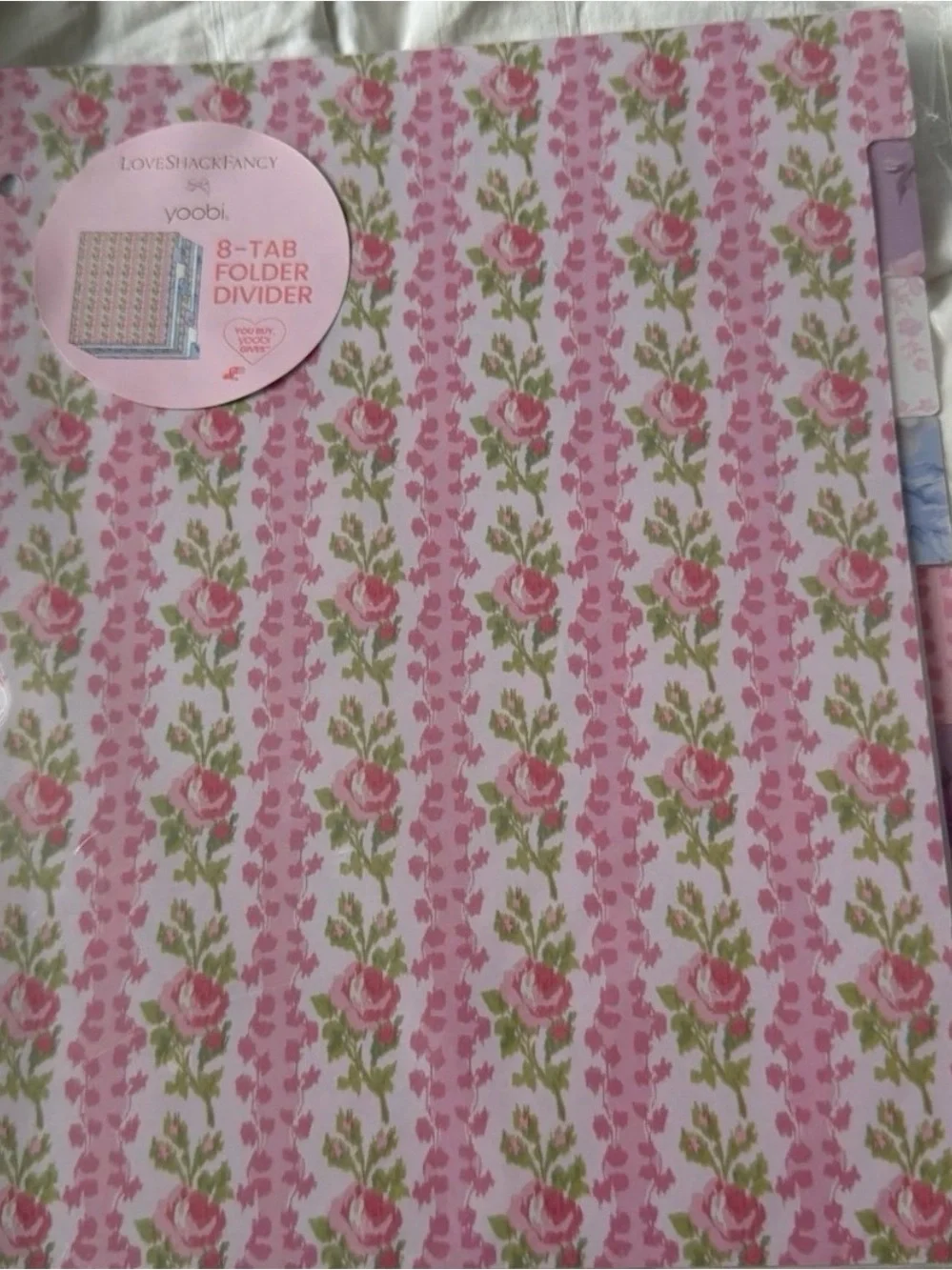 Love Shack Fancy 8 Tab Folder Divider