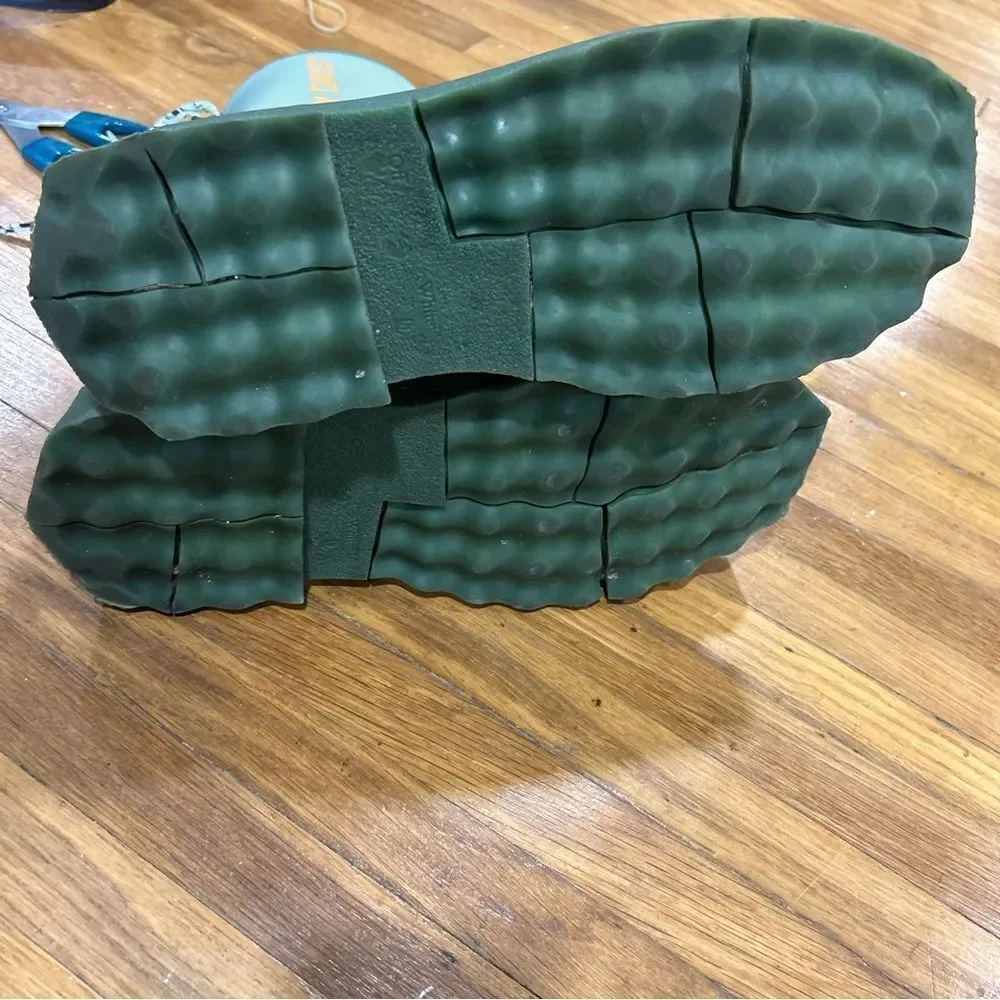 Revolve OFF-WHITE Zip-tie Rubber Rain Boots in Green (Women's)