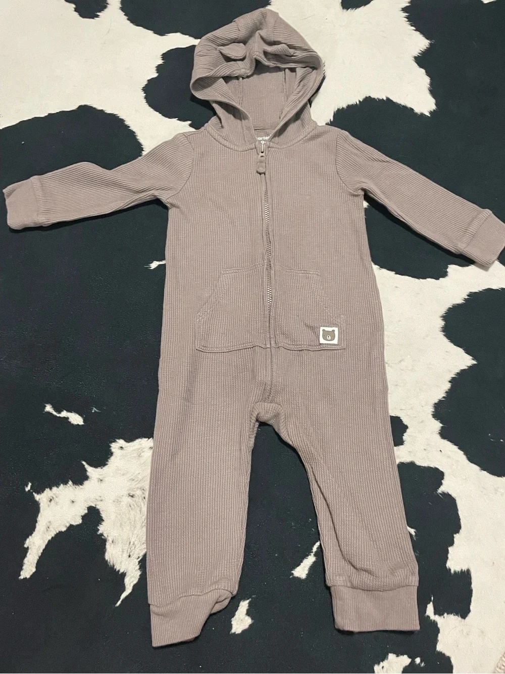 2/$12 Carter's Hooded Bear One-Piece