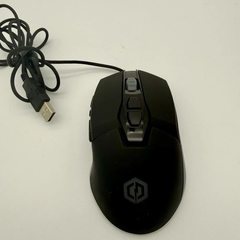 CyberPowerPC Elite M1-131 Wired RGB Gaming Optical Mouse USB Tested Working