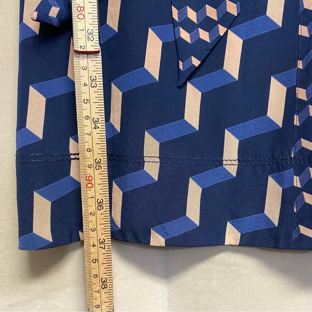 Tory Burch Women’s Judi Dress Size 2 100% Silk Belted Designer Luxury Feminine