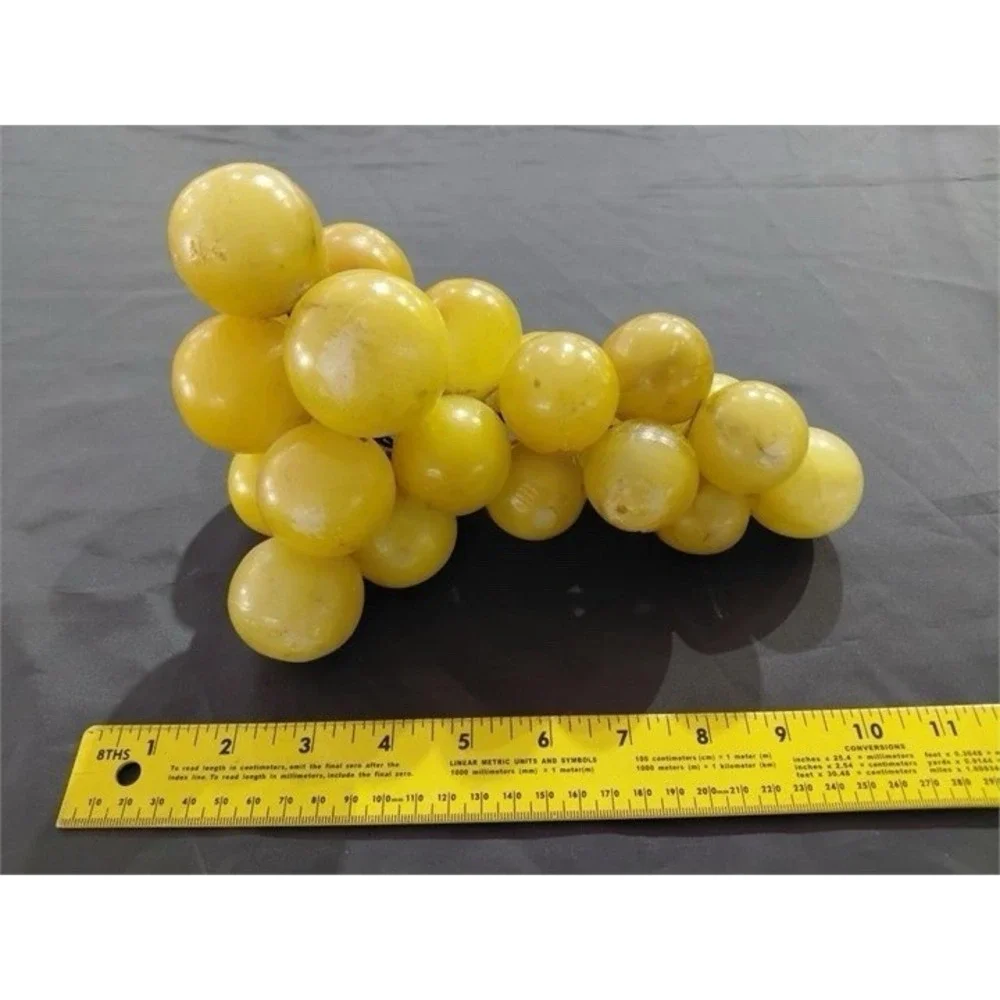 1960s alabaster stone grapes mcm mid century