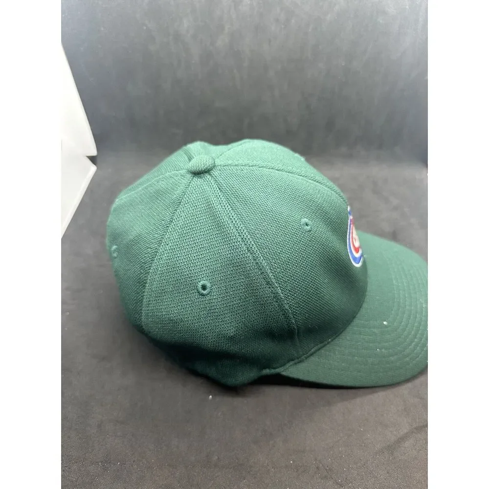Vintage YUPOONG Chicago Cubs Green  Hat Cap, FlexFit‎ S-M