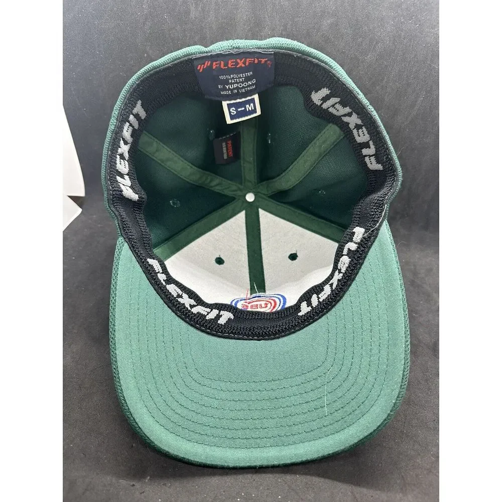 Vintage YUPOONG Chicago Cubs Green  Hat Cap, FlexFit‎ S-M