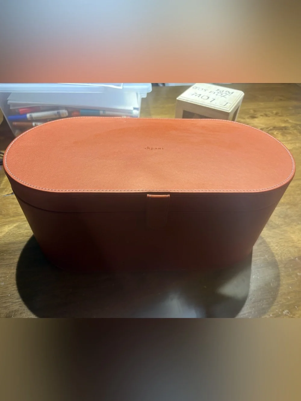 Dyson Airwrap Accessories and Case - Orange and Silver Attachments