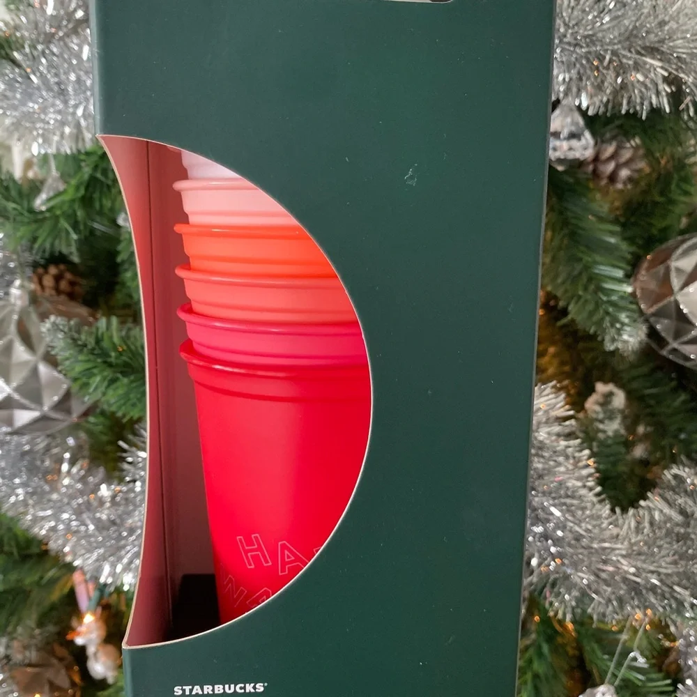 Starbucks holiday cup tumbler set