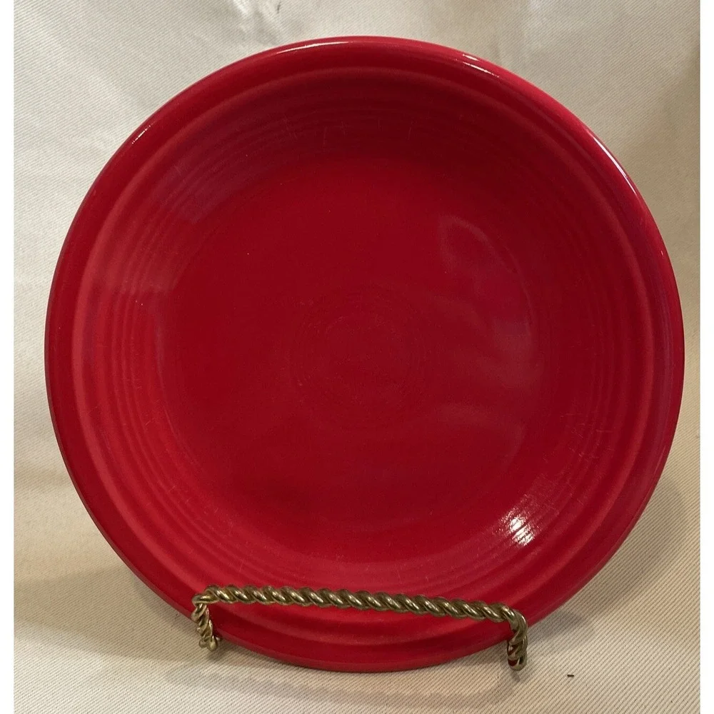 Fiestaware Scarlet Red Salad Dessert Plate Fiesta 7 1/4