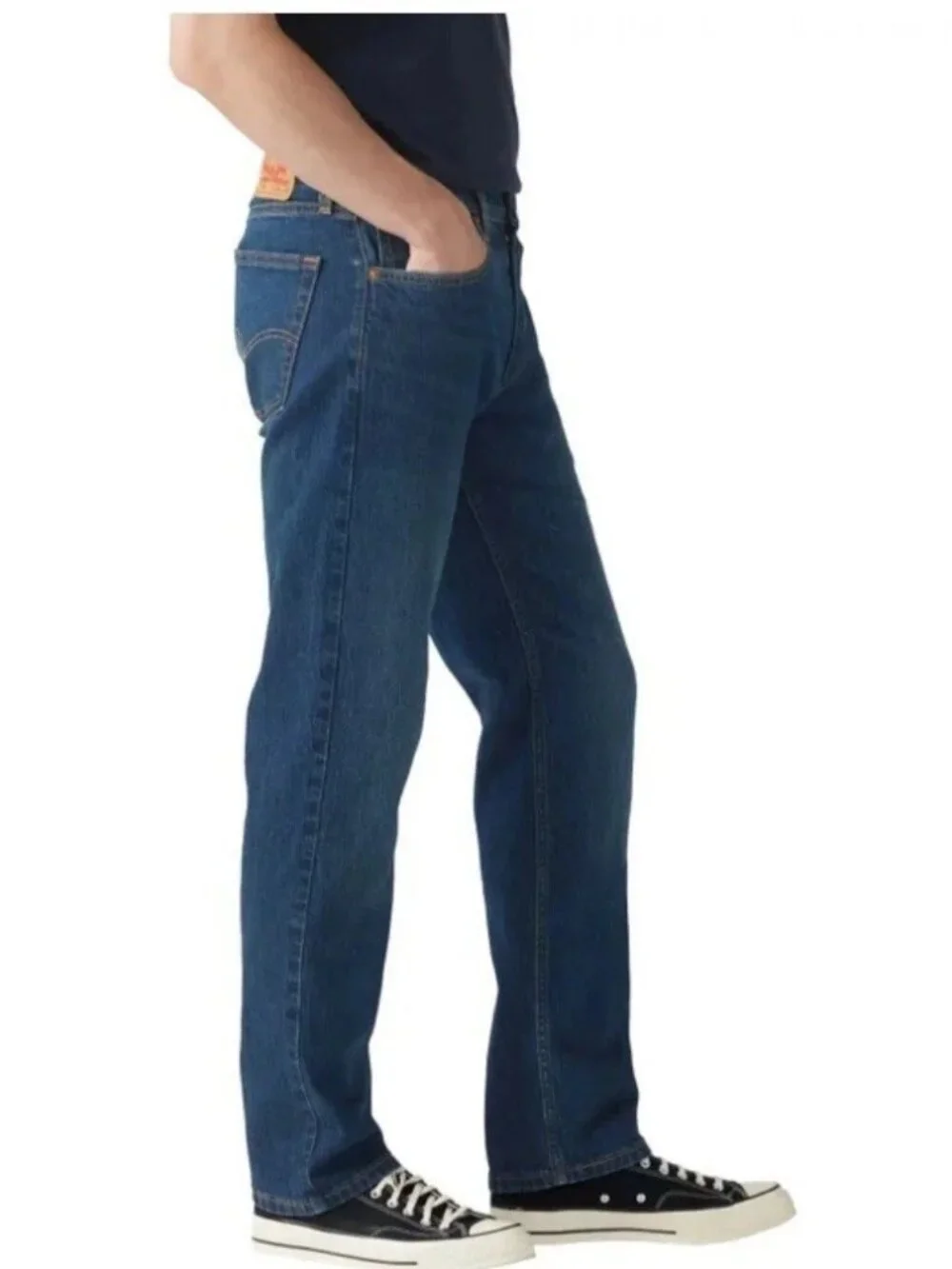 NWT Levi's 505 Men's W30 L32 Blue Regular Fit Jeans Stretch Denim Straight Leg