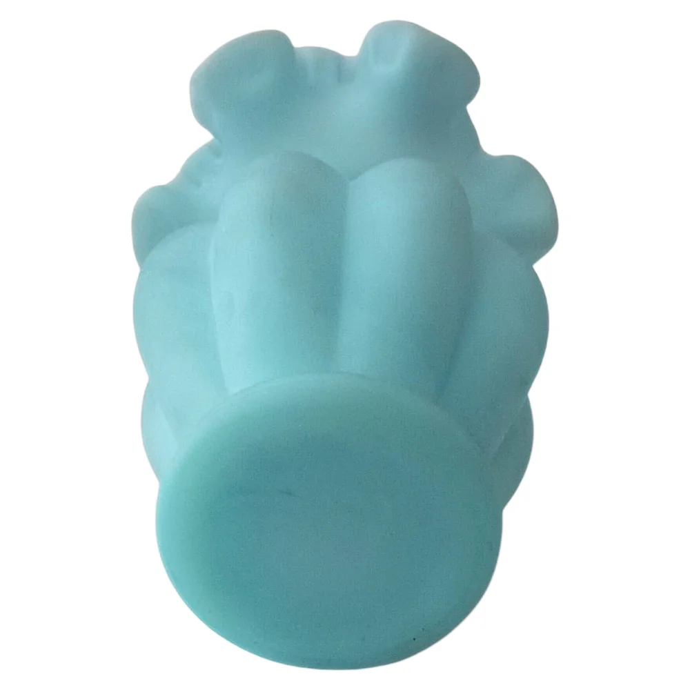 Fenton Satin Art Glass Vase Sky‎ Blue Melon Ruffled Edge Vintage Cottage Garden