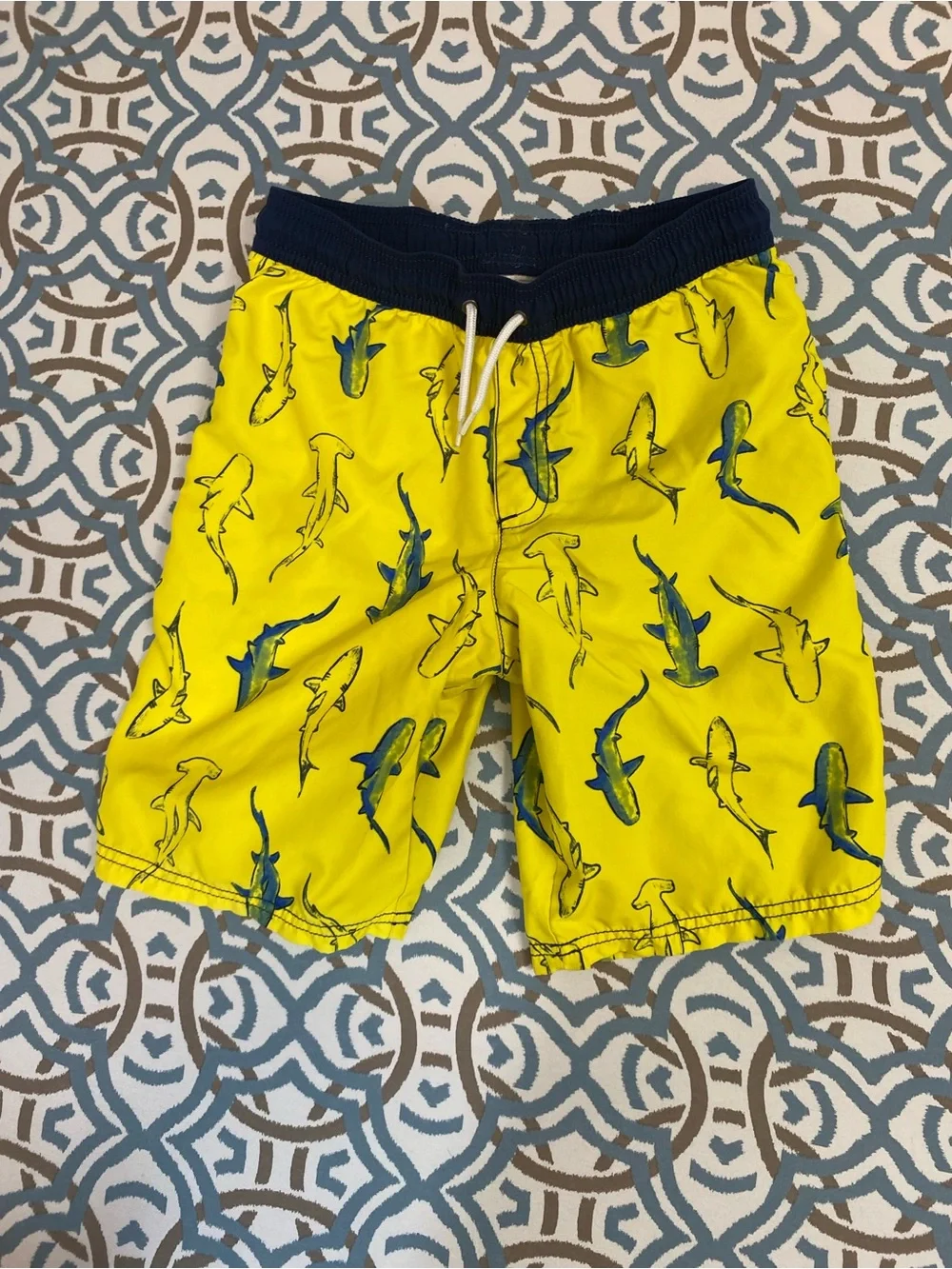 Carter's Navy Elastic Waistband Swim Shorts