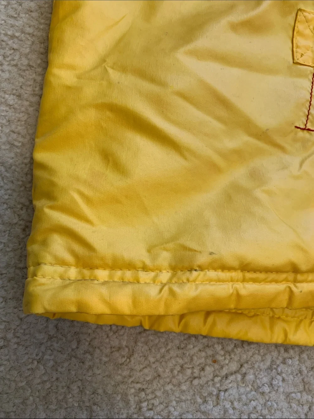 Firefighter Rain Coat Yellow Kids Hooded Carters Boys Size 7 Large Fire Chief
