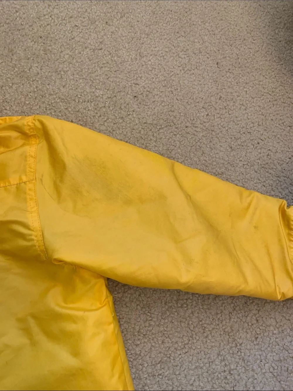 Firefighter Rain Coat Yellow Kids Hooded Carters Boys Size 7 Large Fire Chief